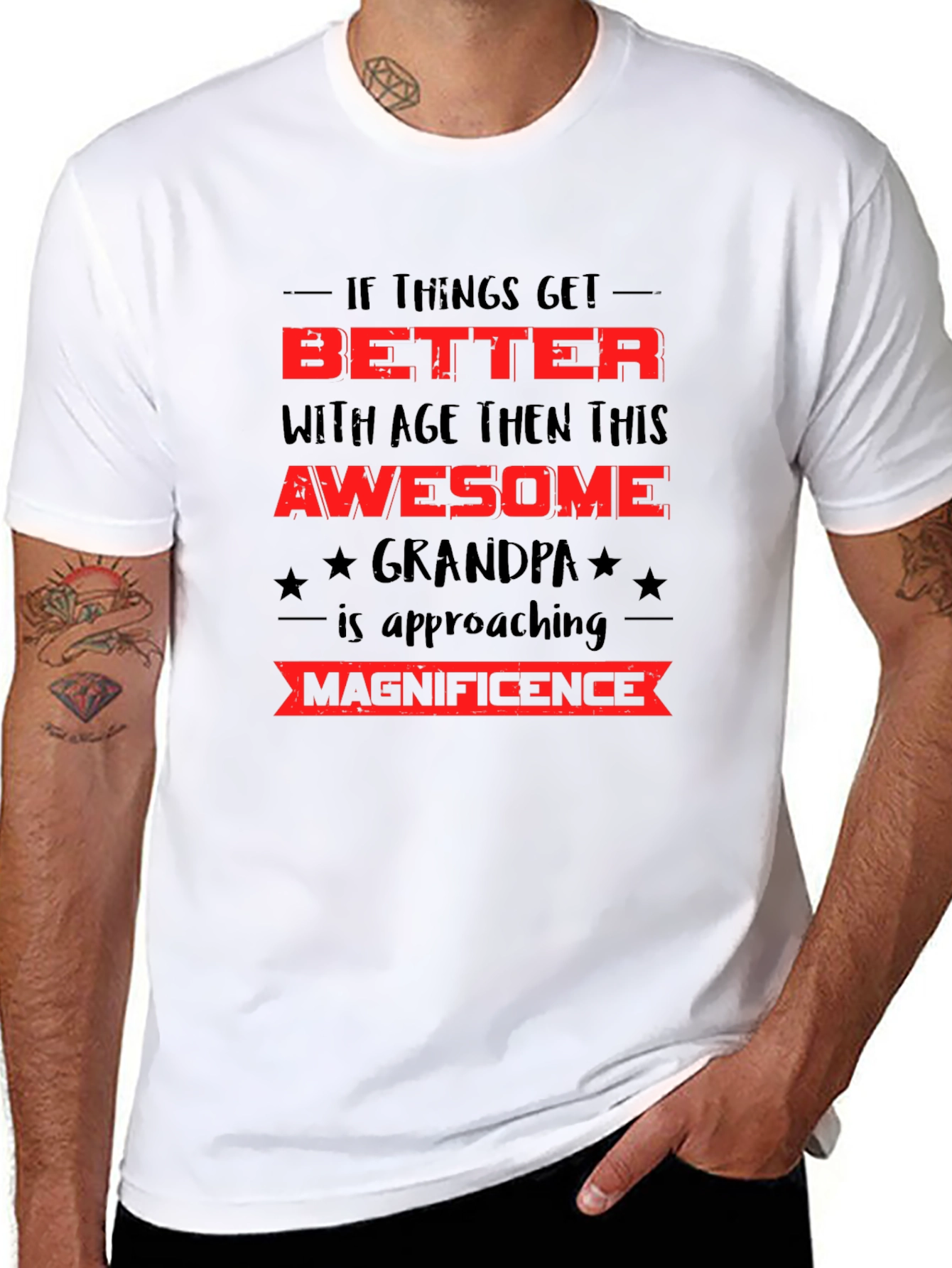 Awesome Grandpa T-Shirt - Better With Age