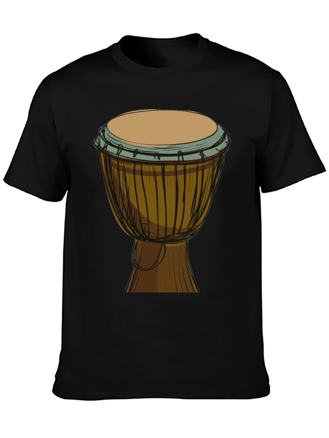 Djembe Drum Graphic Tee - Musical Shirt