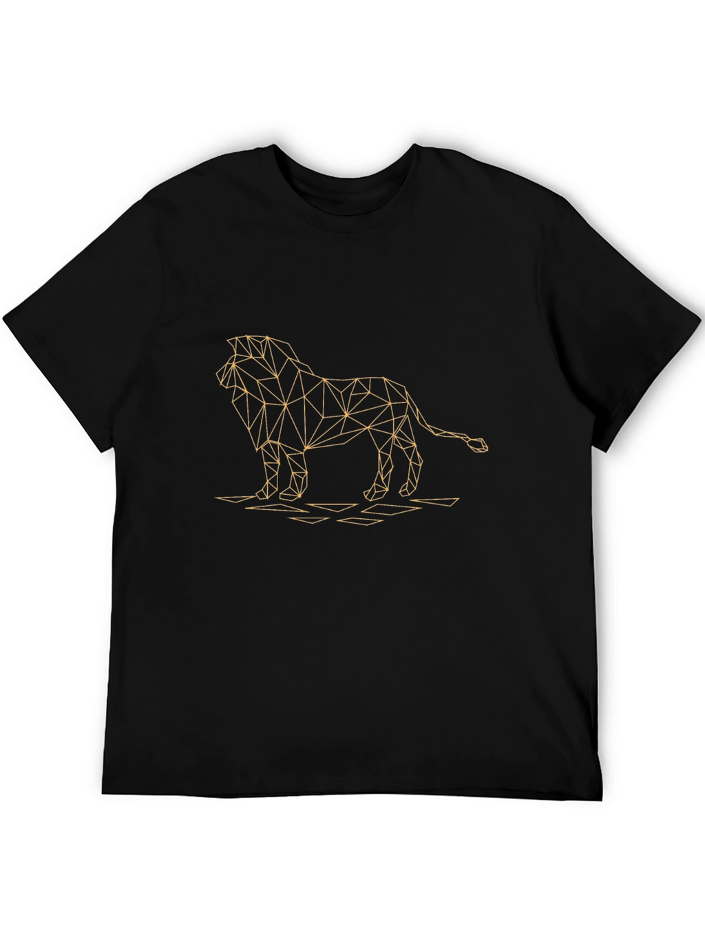 Geometric Lion Graphic Tee - Modern Style