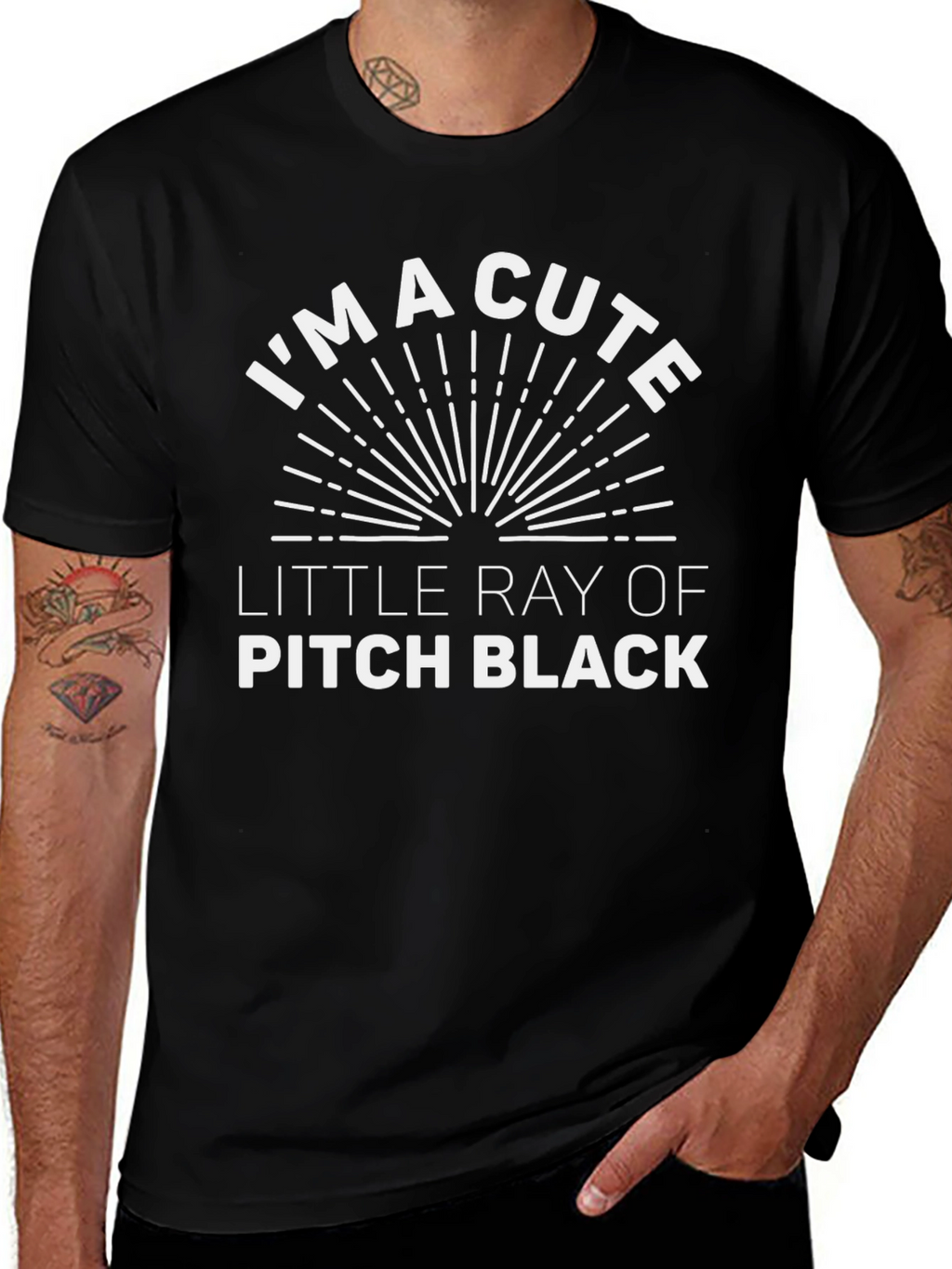 Im a Cute Little Ray of Pitch Black T-Shirt