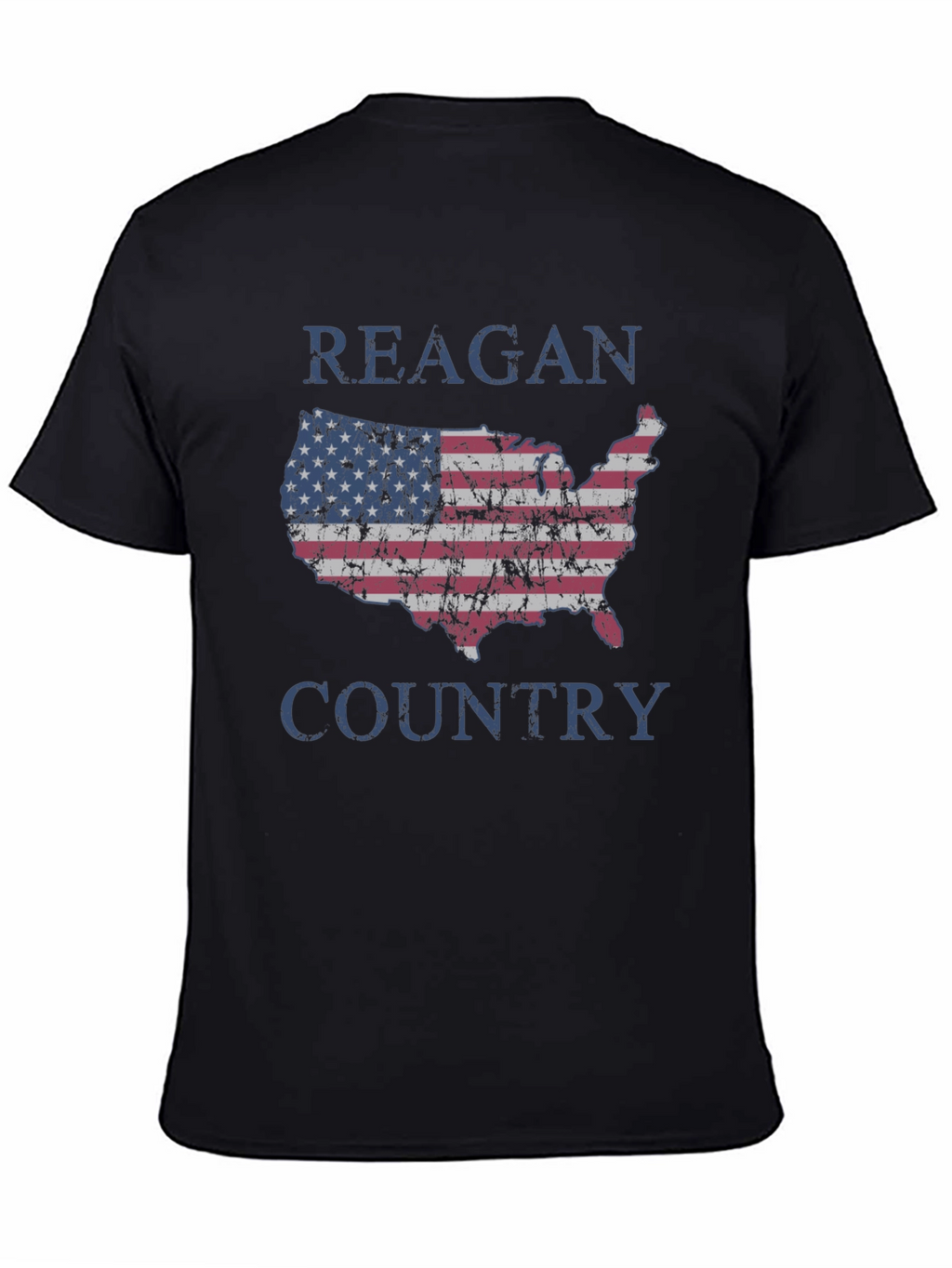 Reagan Country USA Flag Graphic T-Shirt