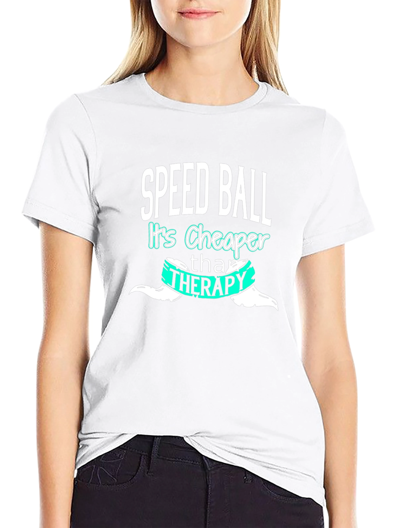Speedball Cheaper Than Therapy Tee - Black Cotton Blend