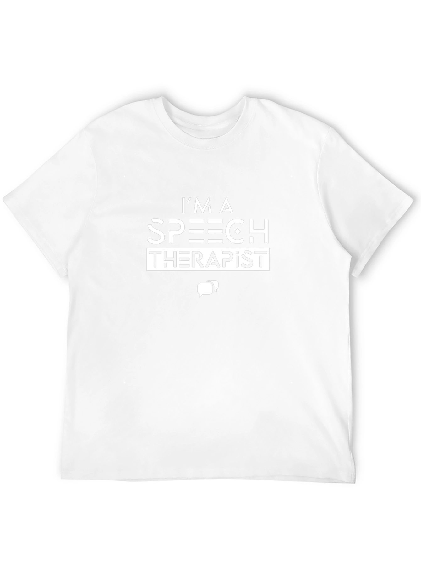 Im A Speech Therapist T-Shirt - Black Cotton Tee