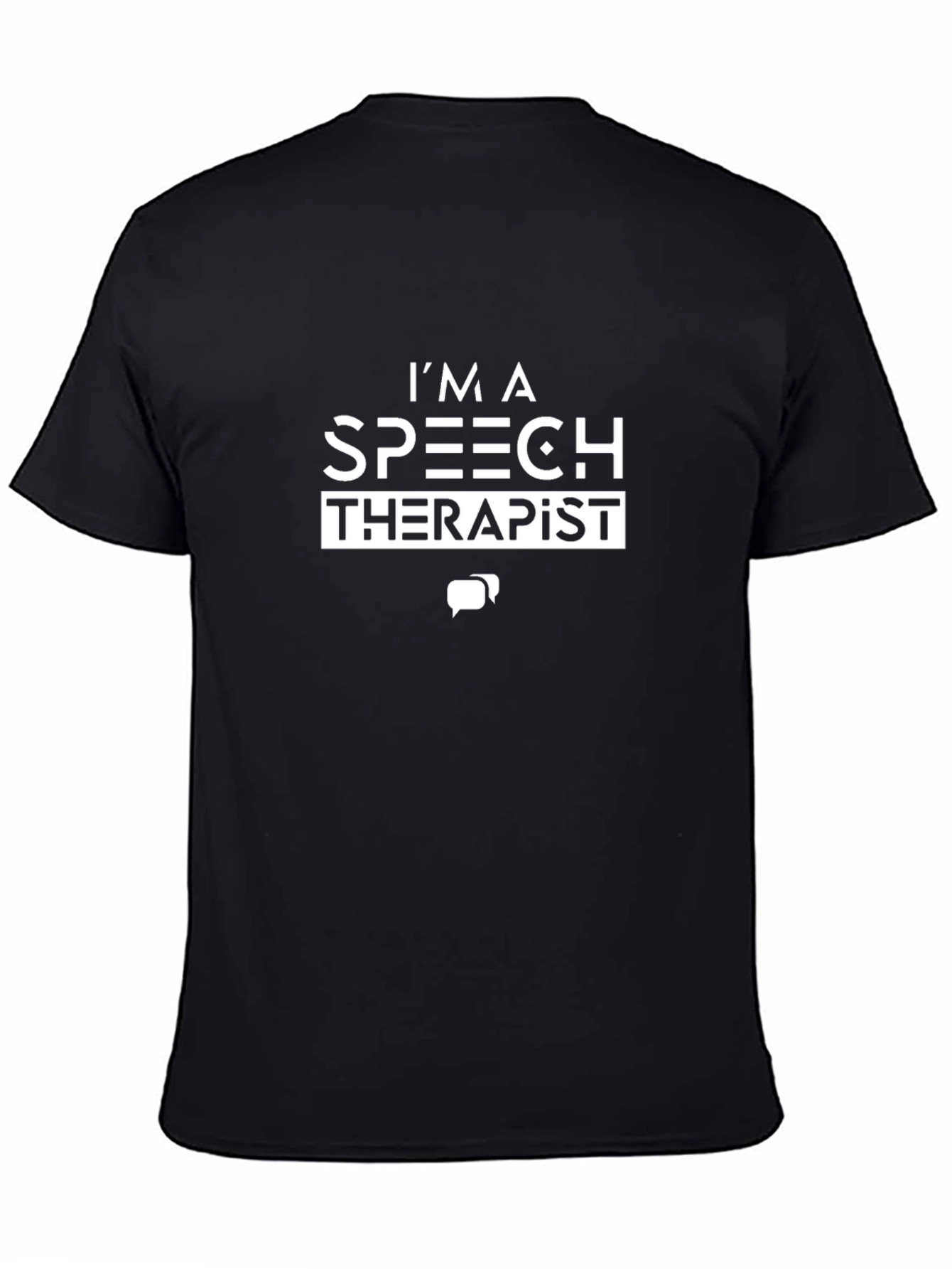 Im A Speech Therapist T-Shirt - Black Cotton Tee