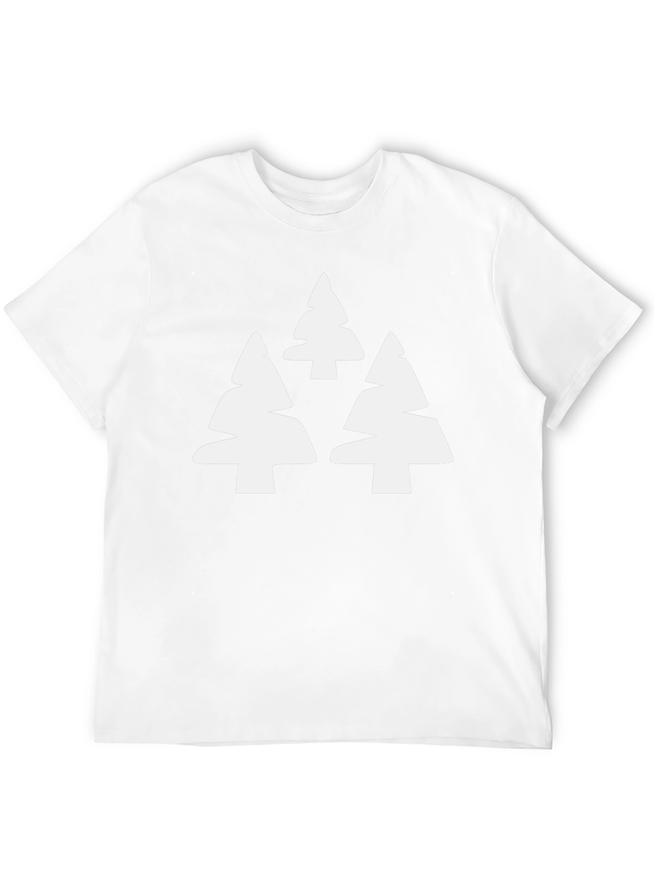 Modern Tree Graphic Tee - Black Casual T-Shirt