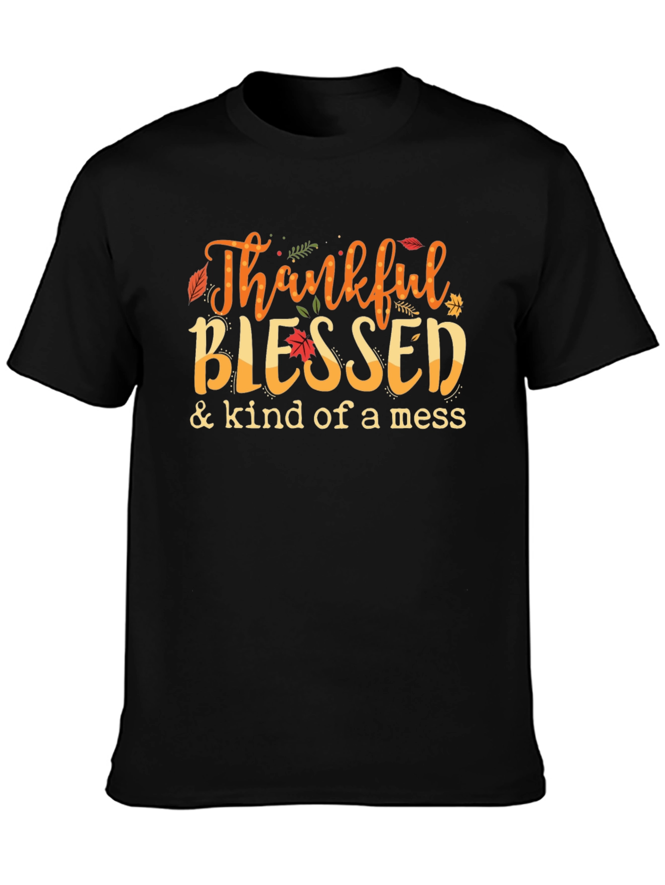 Thankful Blessed T-Shirt Autumn Graphic Tee