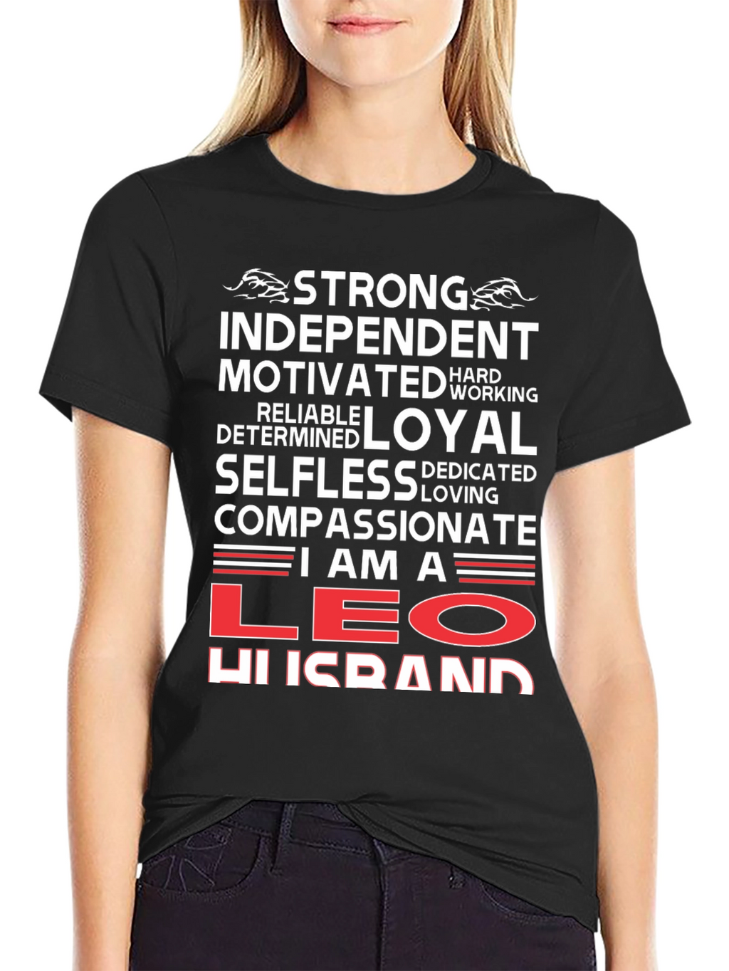 Strong Leo Husband Graphic Tee