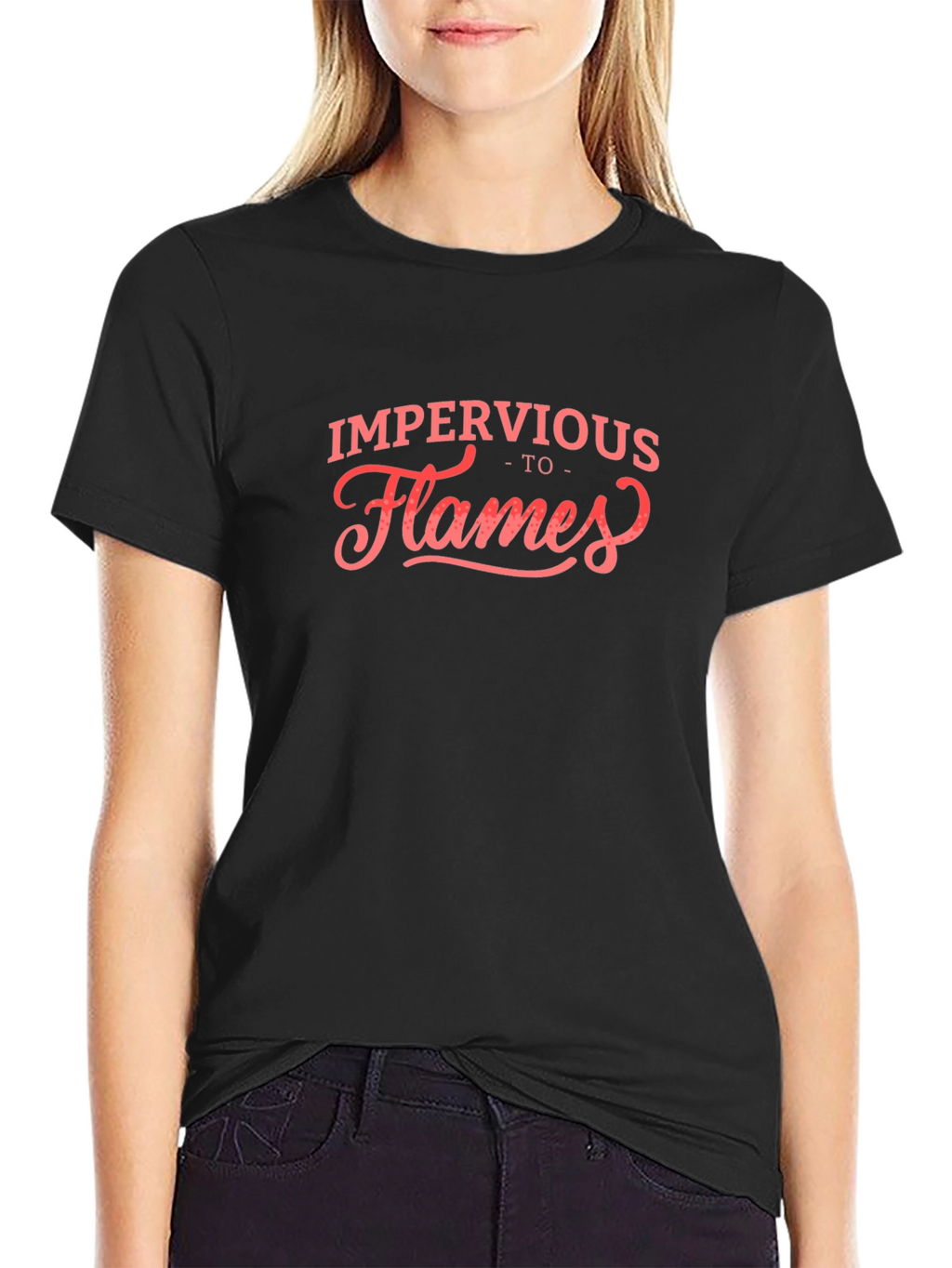 Impervious to Flames Graphic Tee - Black T-Shirt