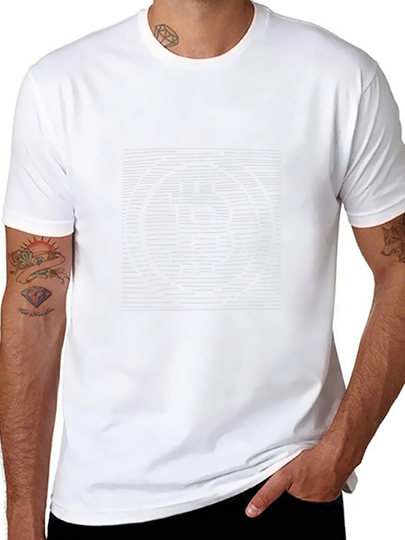 Bitcoin Stripes Graphic T-Shirt - Black