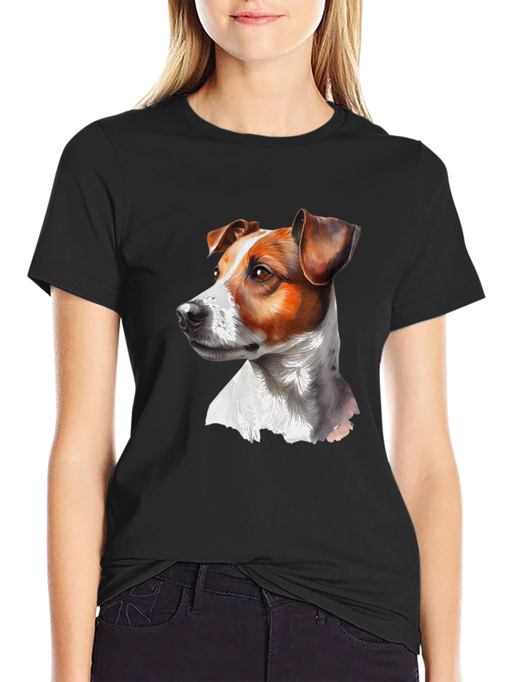Jack Russell Terrier Graphic Tee - Unisex Black T-Shirt