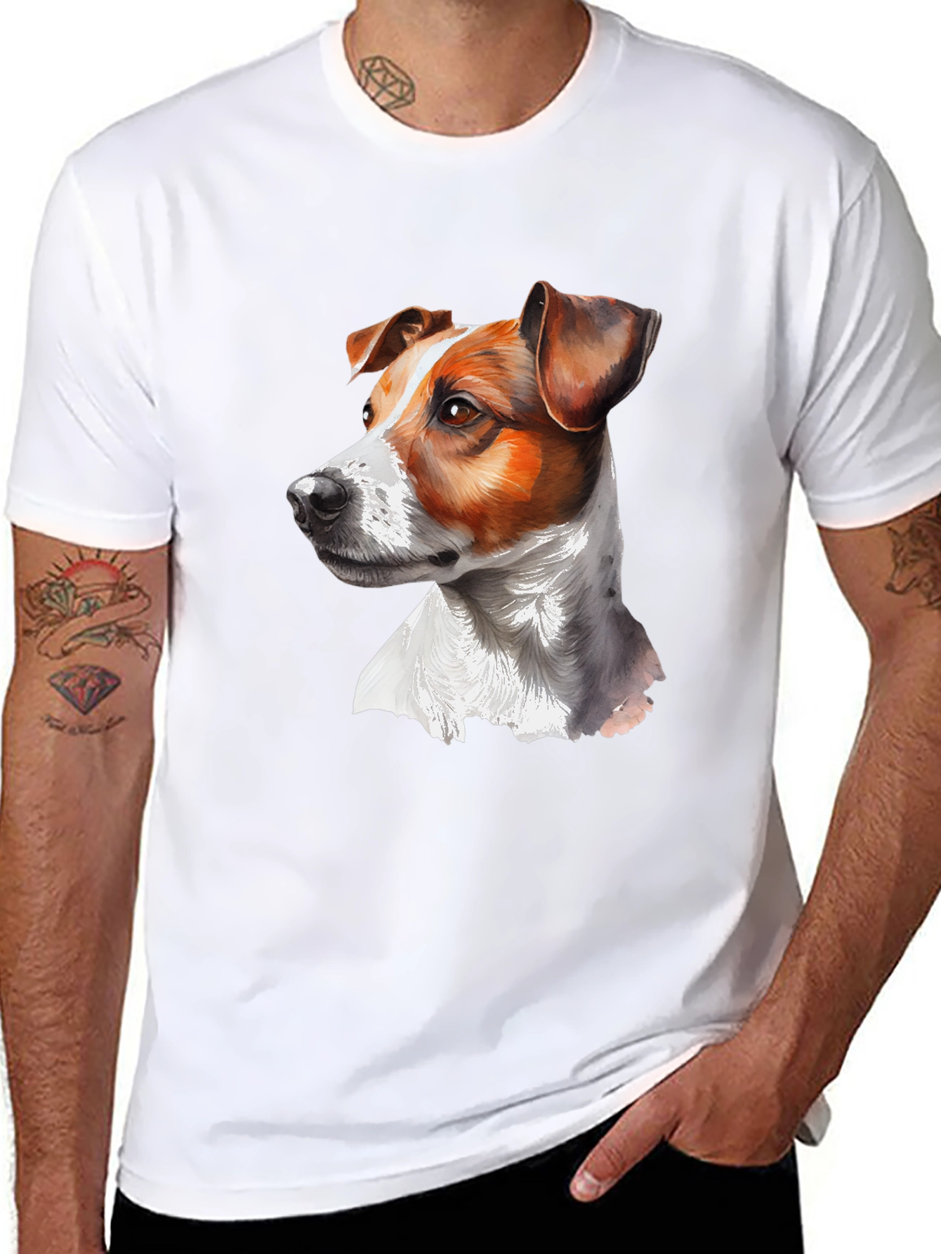 Jack Russell Terrier Graphic Tee - Unisex Black T-Shirt
