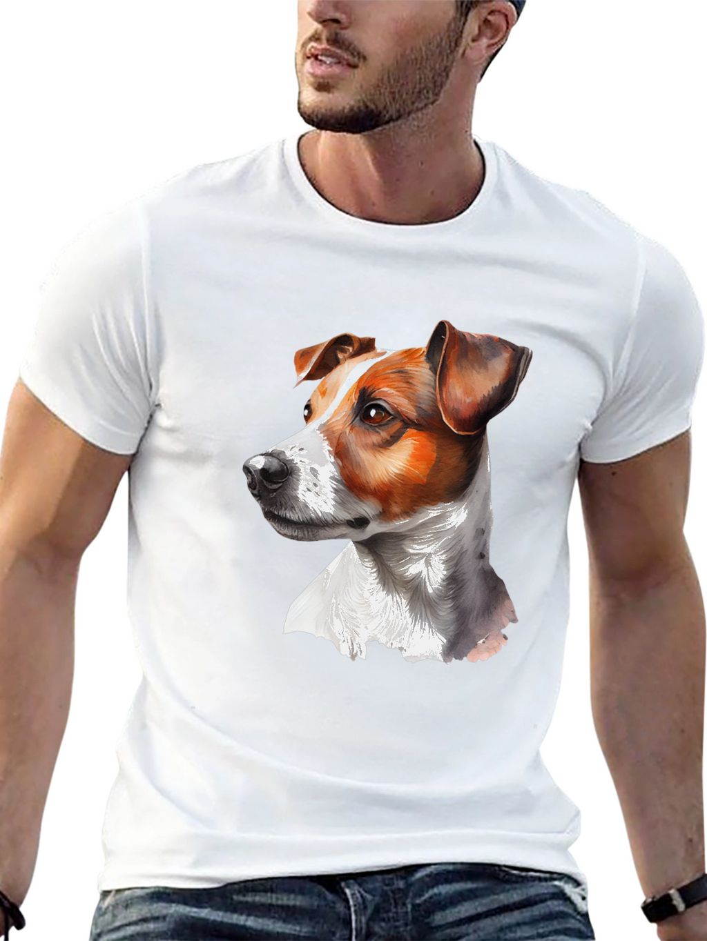 Jack Russell Terrier Graphic Tee - Unisex Black T-Shirt