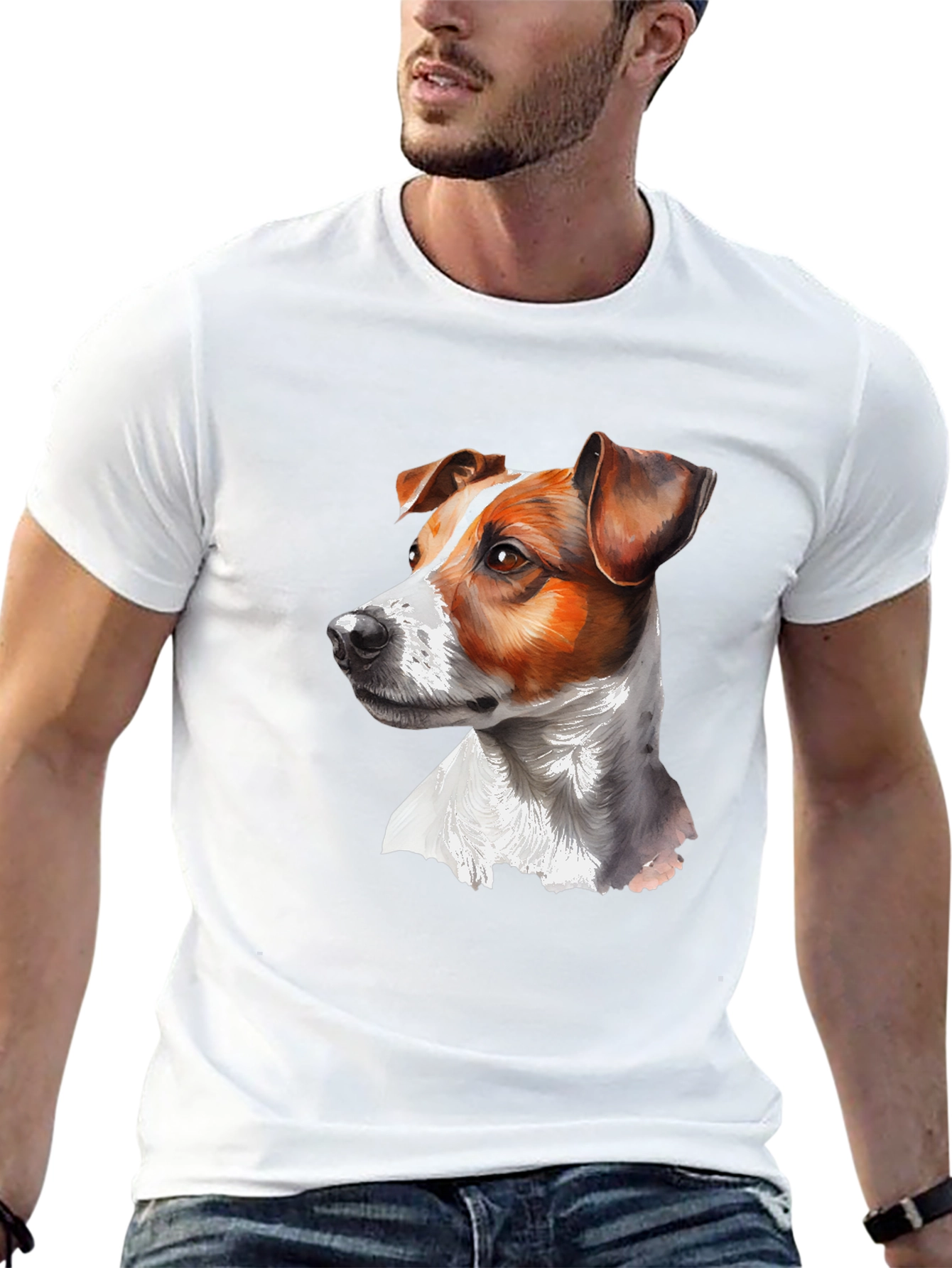 Jack Russell Terrier Graphic Tee - Unisex Black T-Shirt