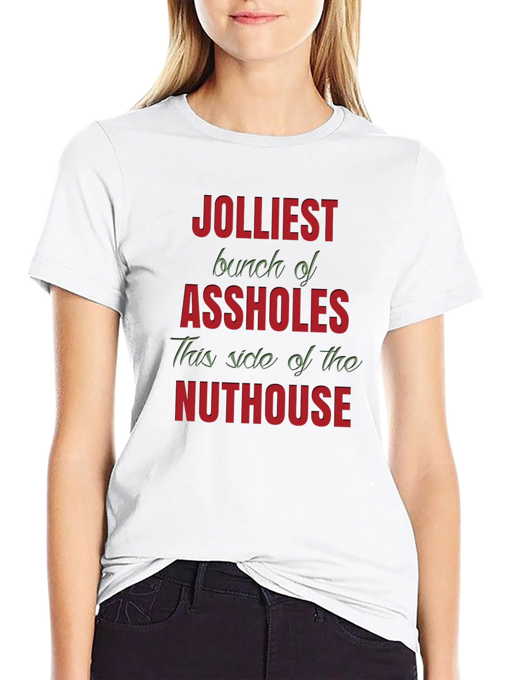 Jolliest Bunch Graphic T-Shirt - Humorous Novelty Tee