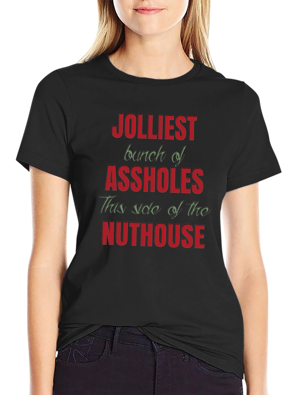 Jolliest Bunch Graphic T-Shirt - Humorous Novelty Tee