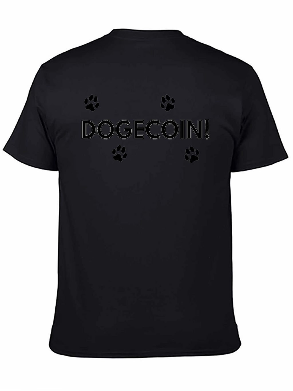 Dogecoin! Black Graphic Tee | Crypto Fashion