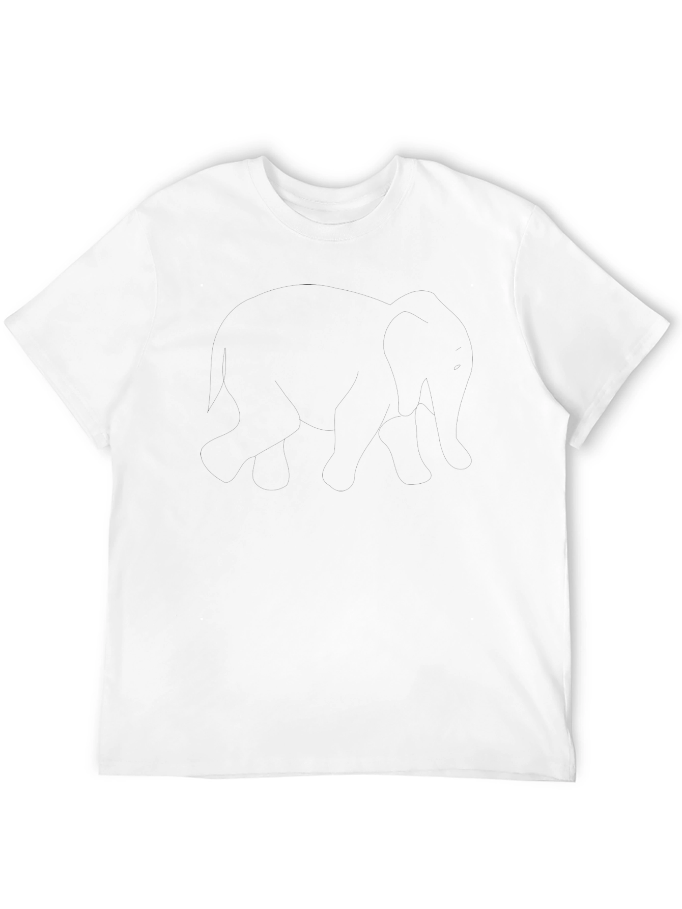 Plain Black Casual T-Shirt