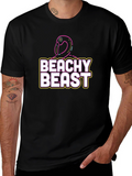 Beachy Beast Graphic Tee - Stylish Comfort