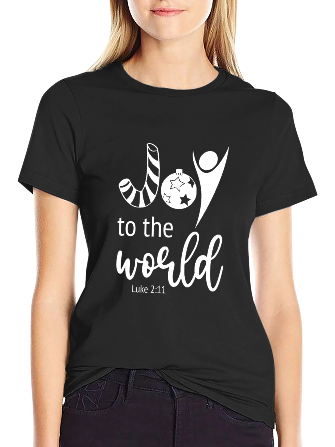 Joy to the World Graphic Tee - Holiday T-Shirt