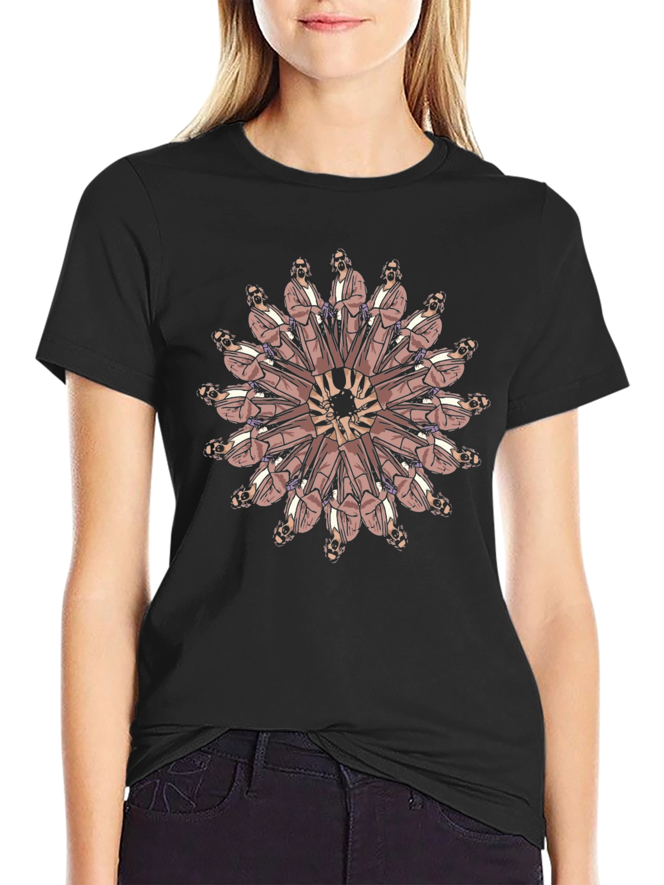 The Dude Mandala Black T-Shirt