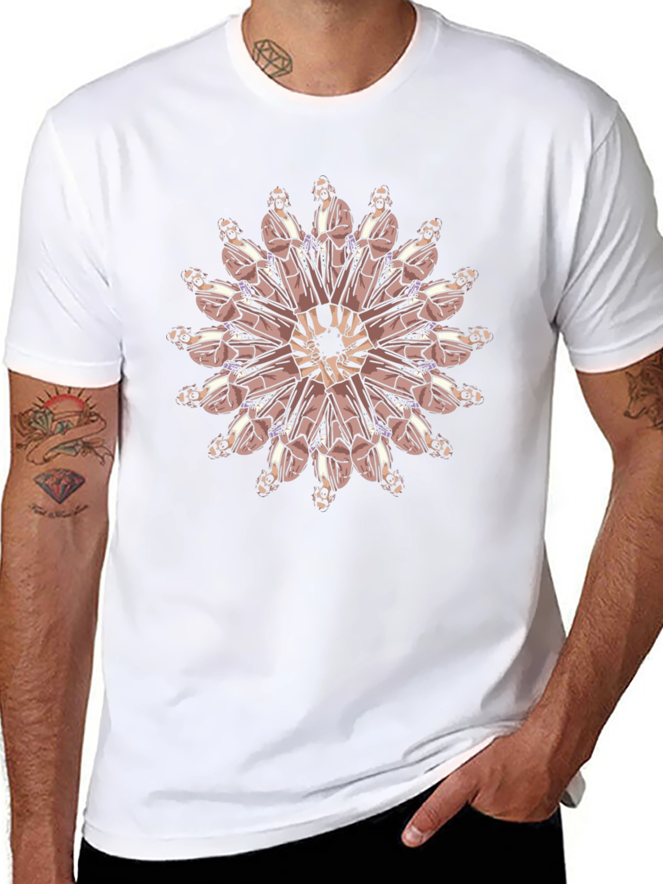 The Dude Mandala Black T-Shirt