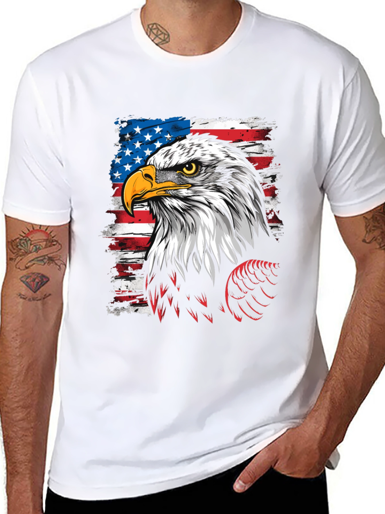 American Eagle Flag Graphic T-Shirt