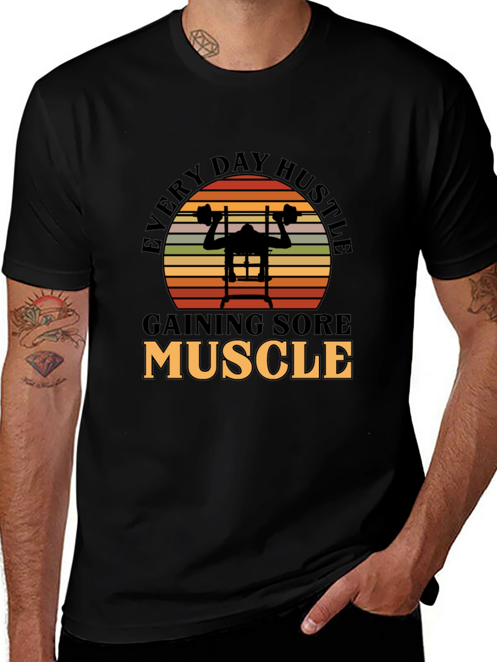 Every Day Hustle Muscle Gym T-Shirt