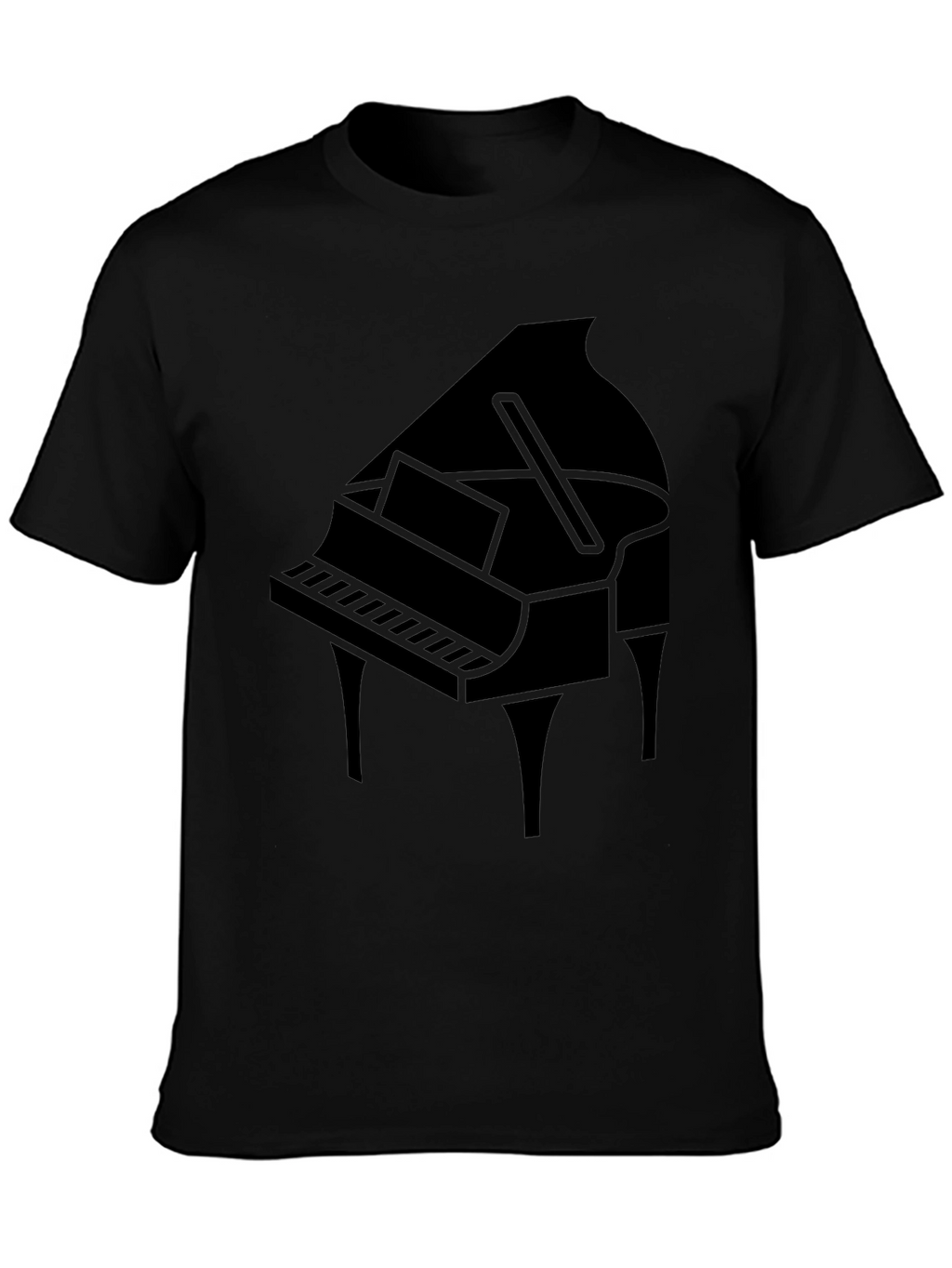 Grand Piano Graphic T-Shirt - Black