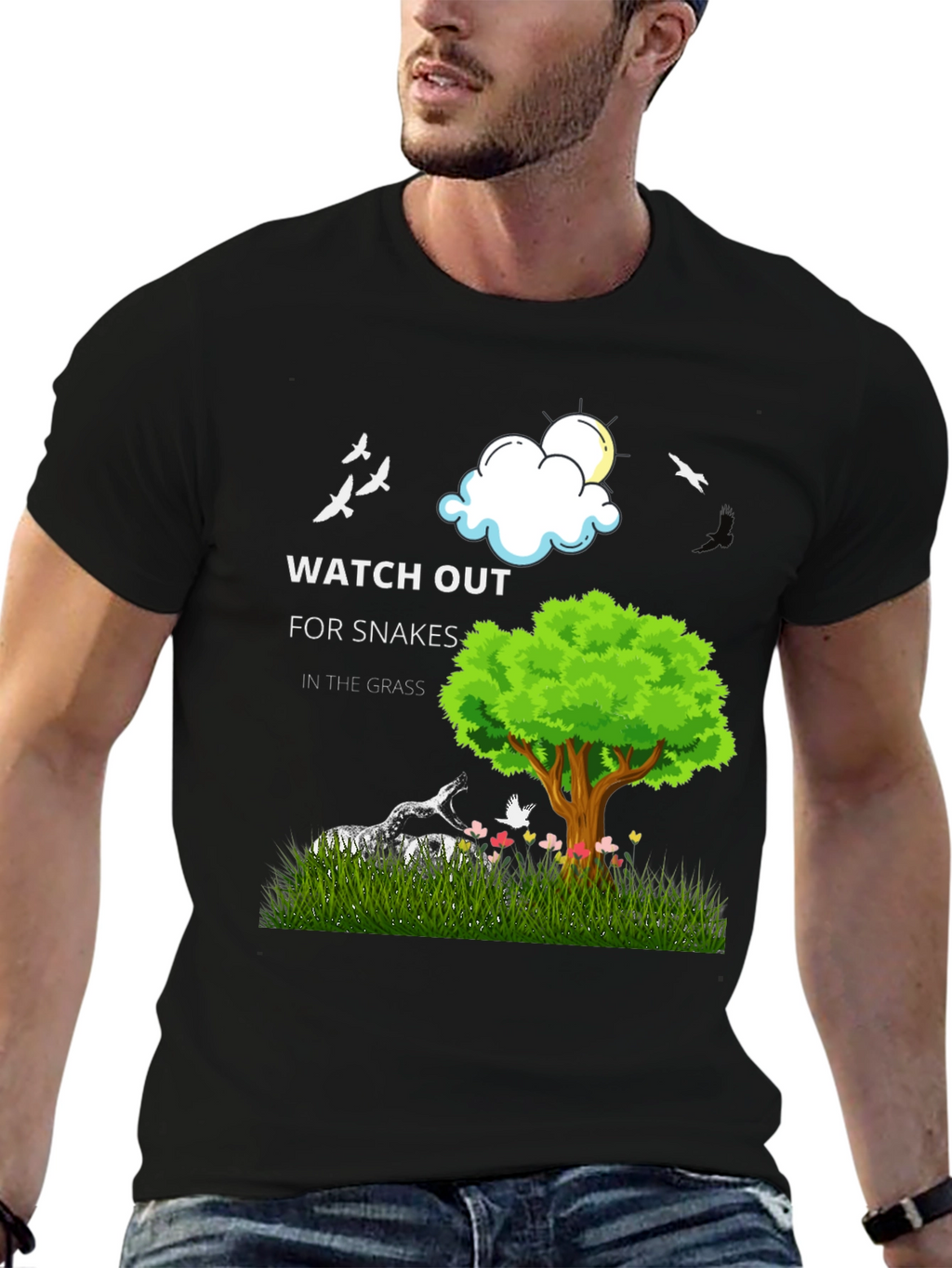 Watch Out For Snakes Graphic T-Shirt