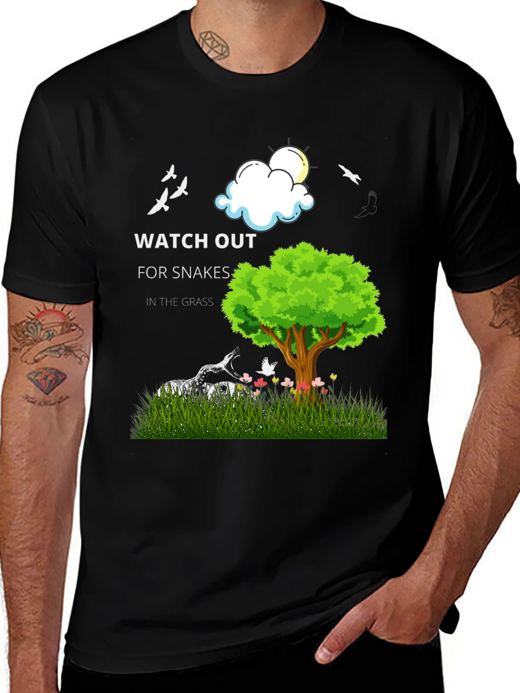 Watch Out For Snakes Graphic T-Shirt