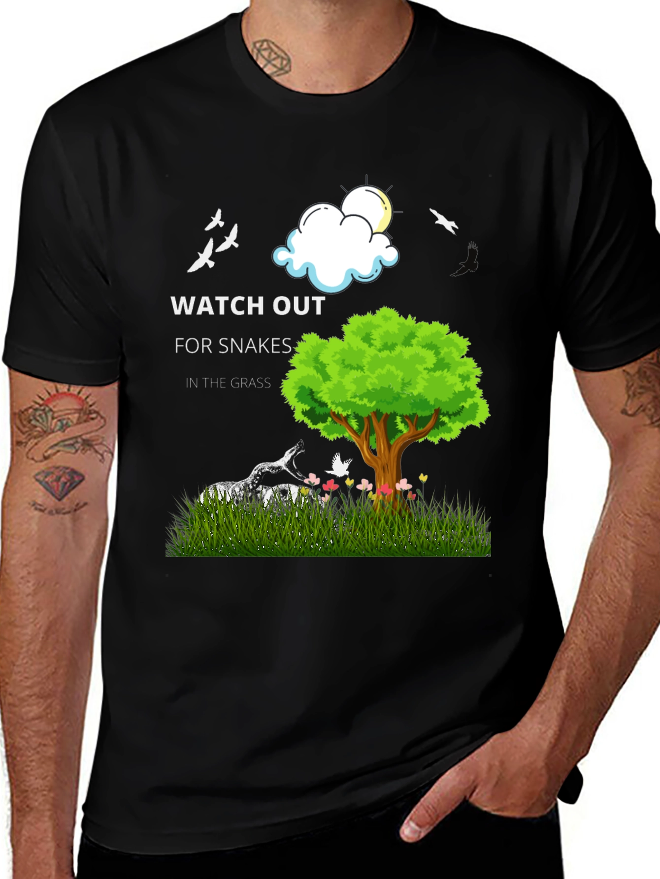 Watch Out For Snakes Graphic T-Shirt