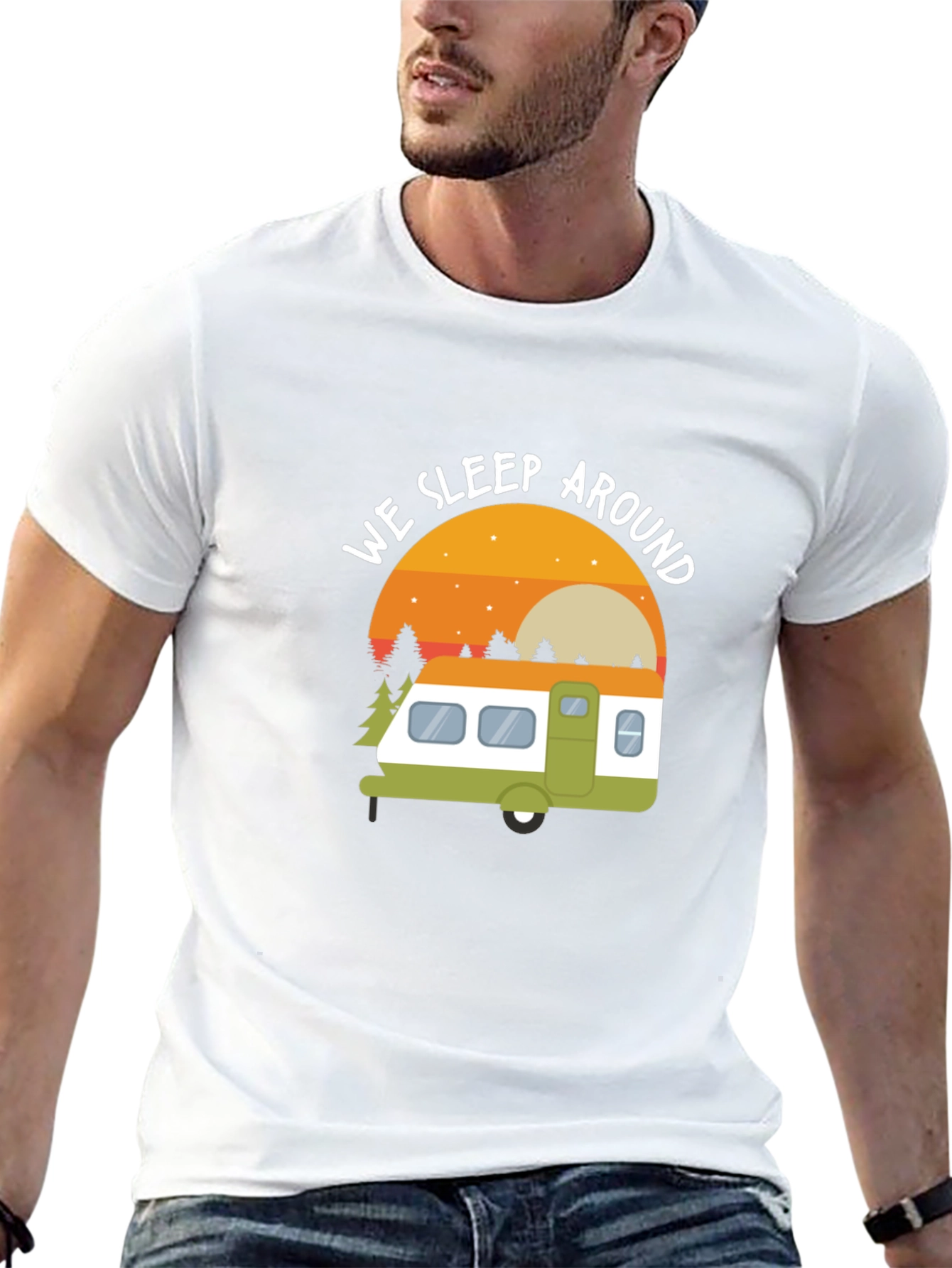 We Sleep Around Camping T-Shirt