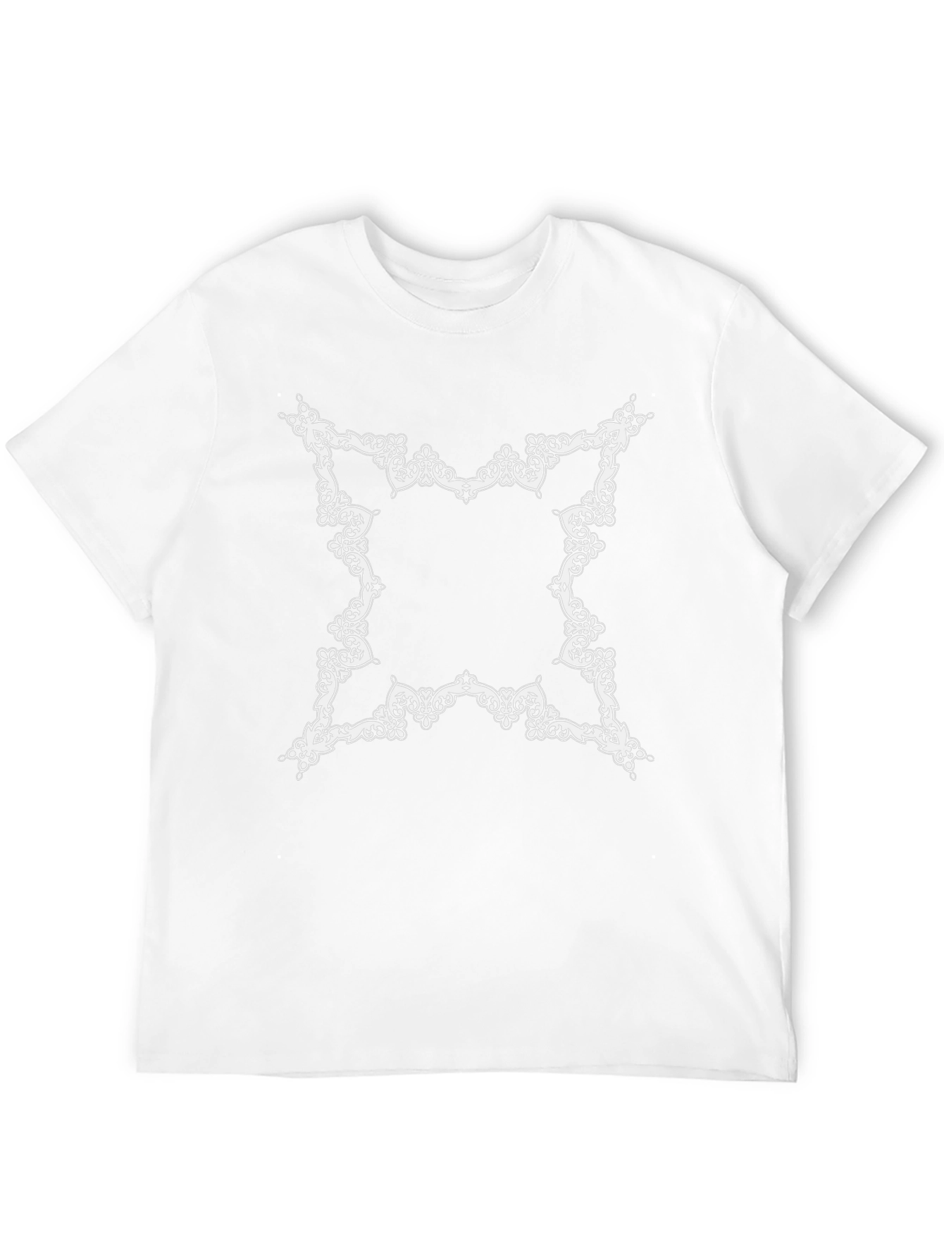 Elegant Ornate Frame Black T-Shirt
