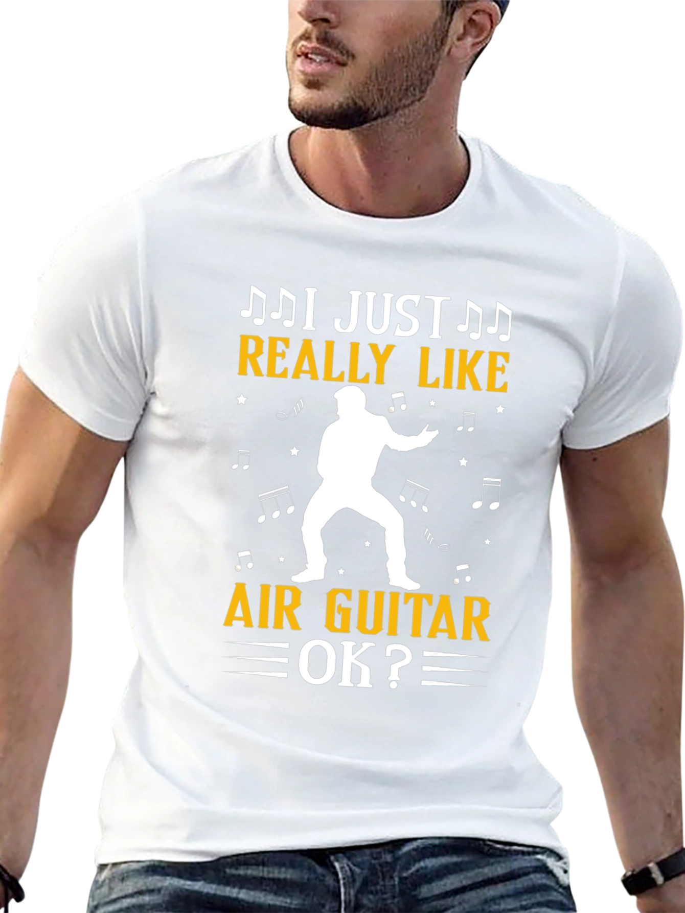 Air Guitar T-Shirt - Music Lover Tee