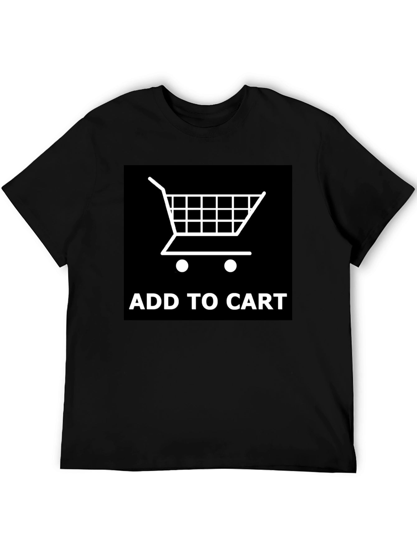 Add to Cart Graphic Tee - Shopping Cart Design