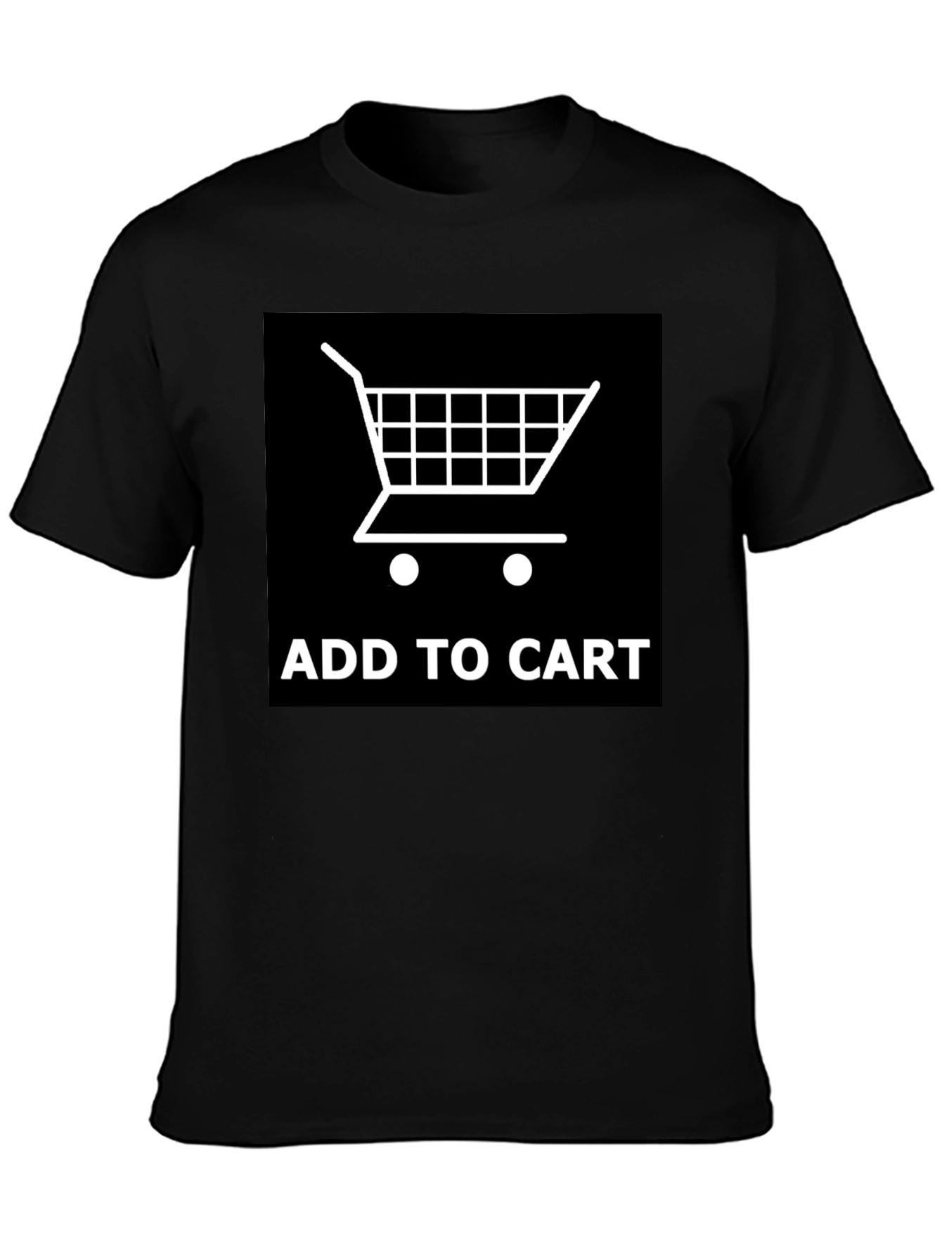 Add to Cart Graphic Tee - Shopping Cart Design