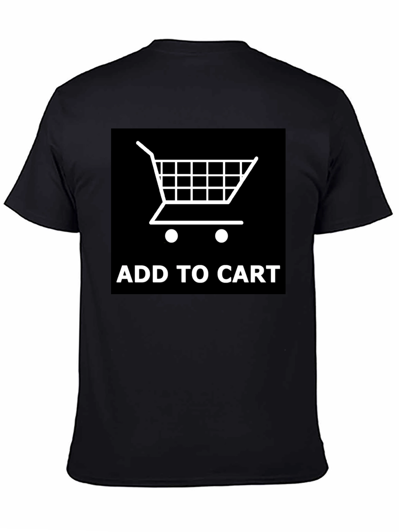 Add to Cart Graphic Tee - Shopping Cart Design