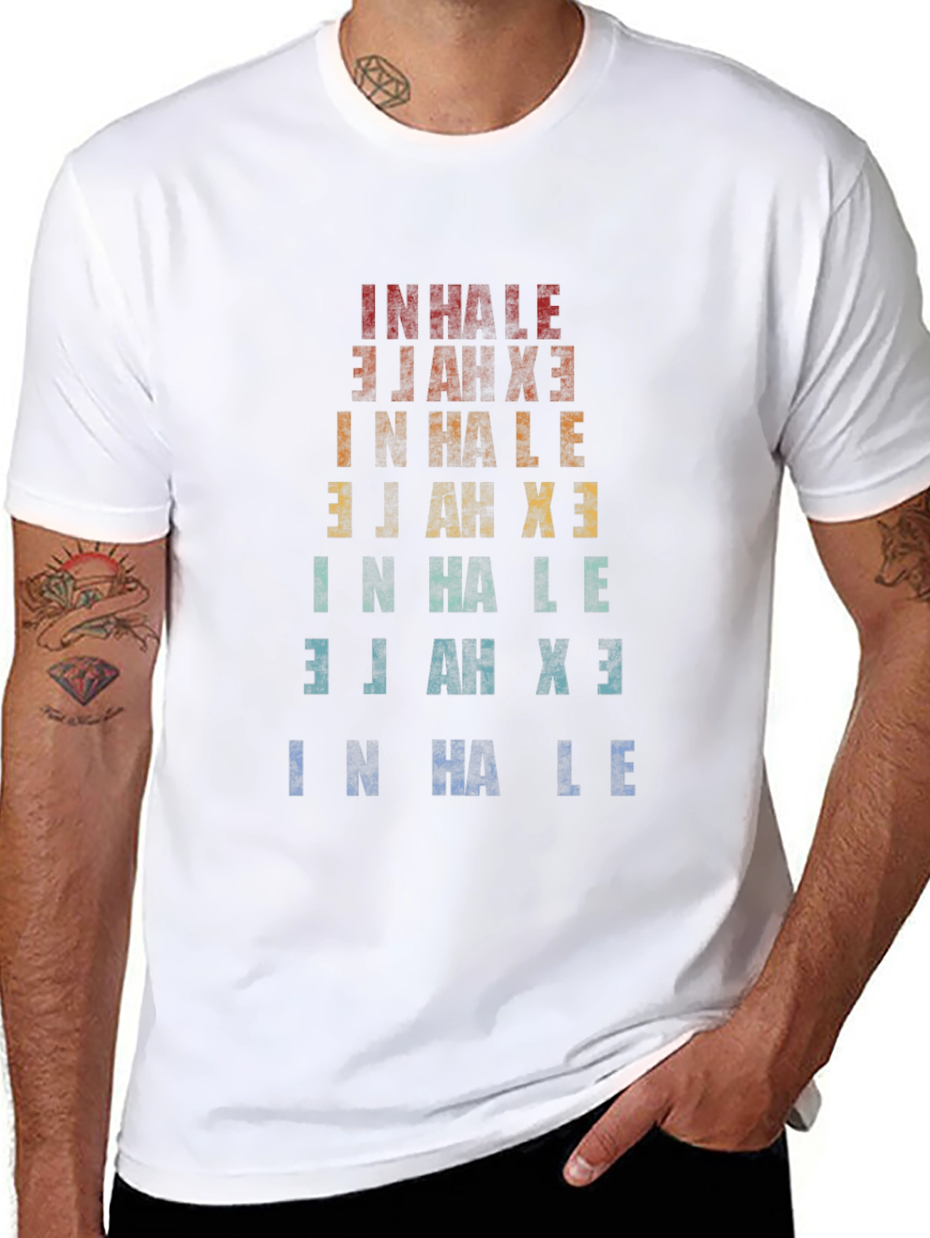 Inhale Exhale Graphic Tee - Breathe Easy