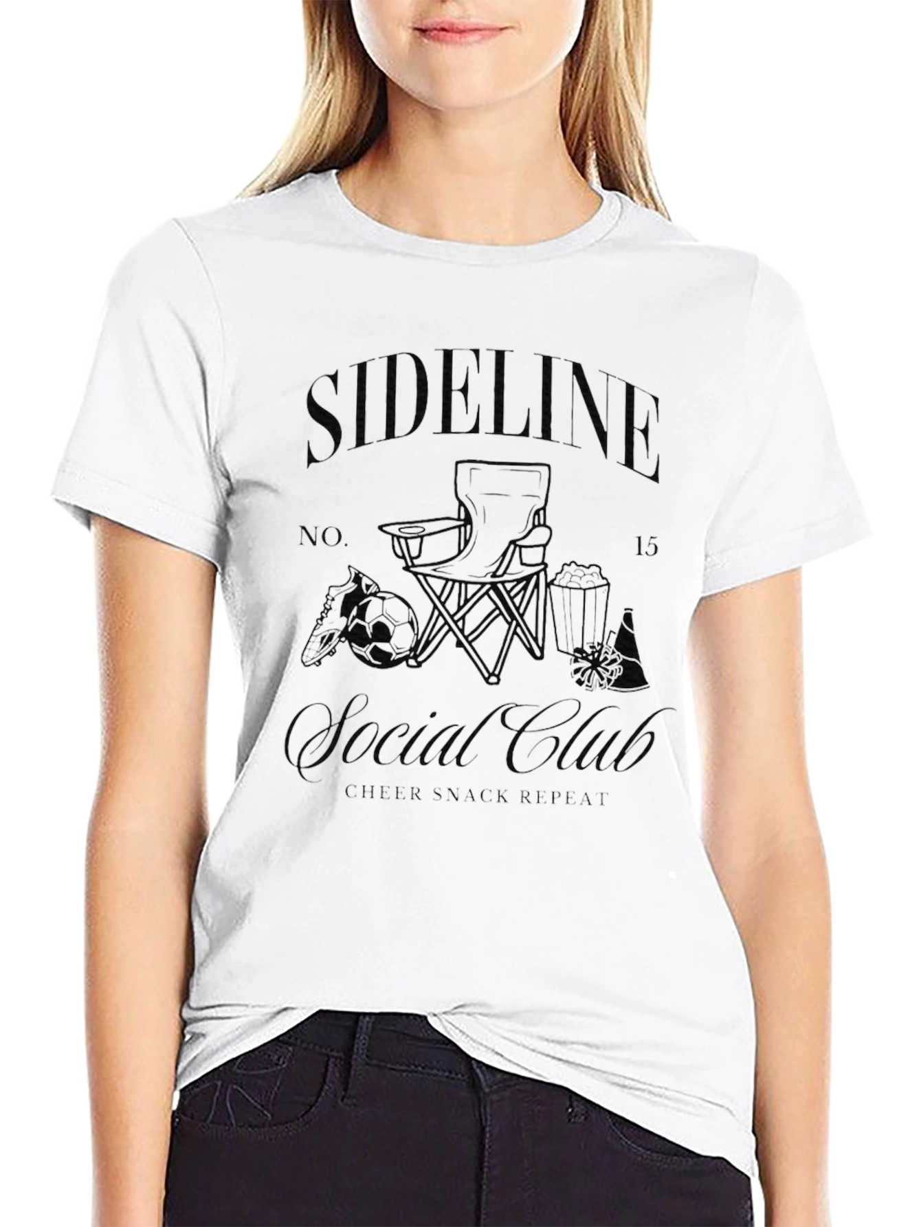 Sideline Casual Club Black T-Shirt
