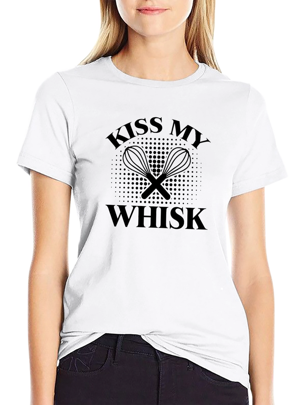 Kiss My Whisk Graphic T-Shirt - Black