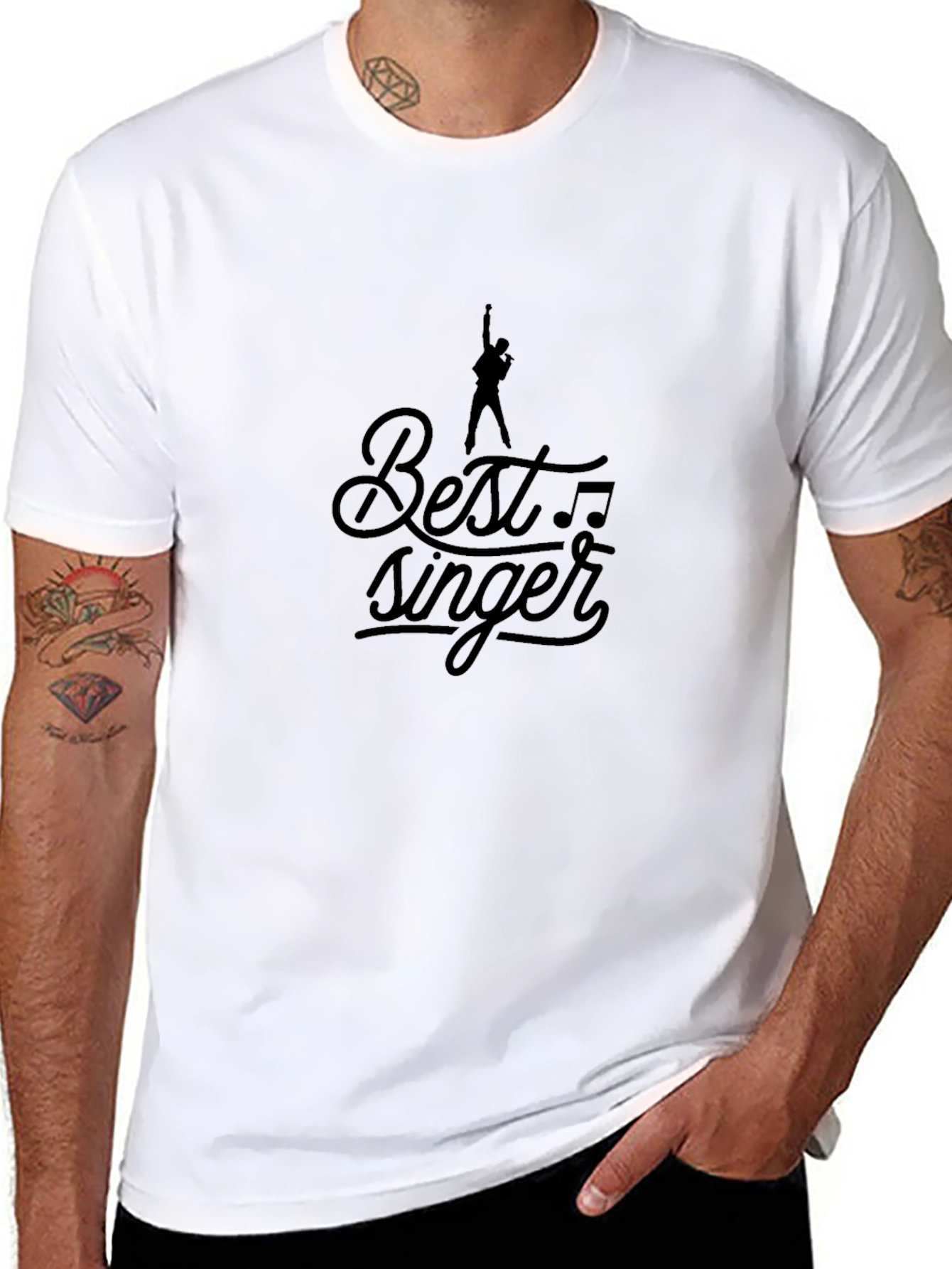 Best Singer Black Graphic T-Shirt - Soft Cotton Blend
