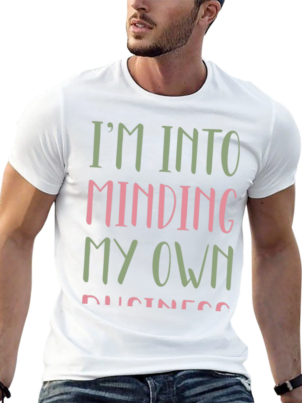 Mind Your Own Business Graphic Tee - Black