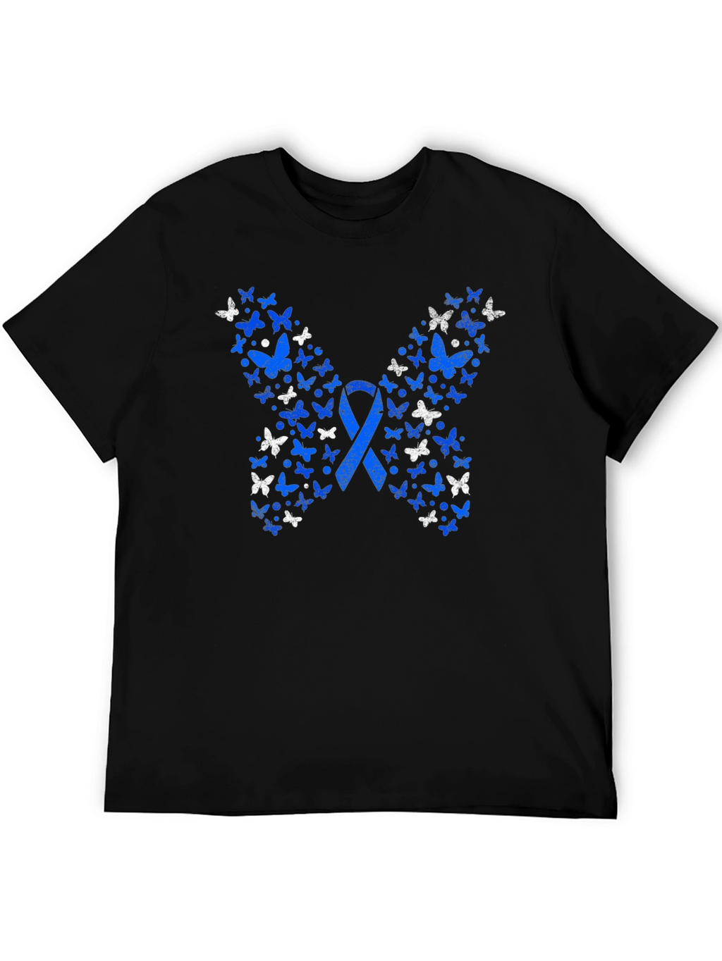 Butterfly Ribbon Graphic Tee - Awareness Shirt