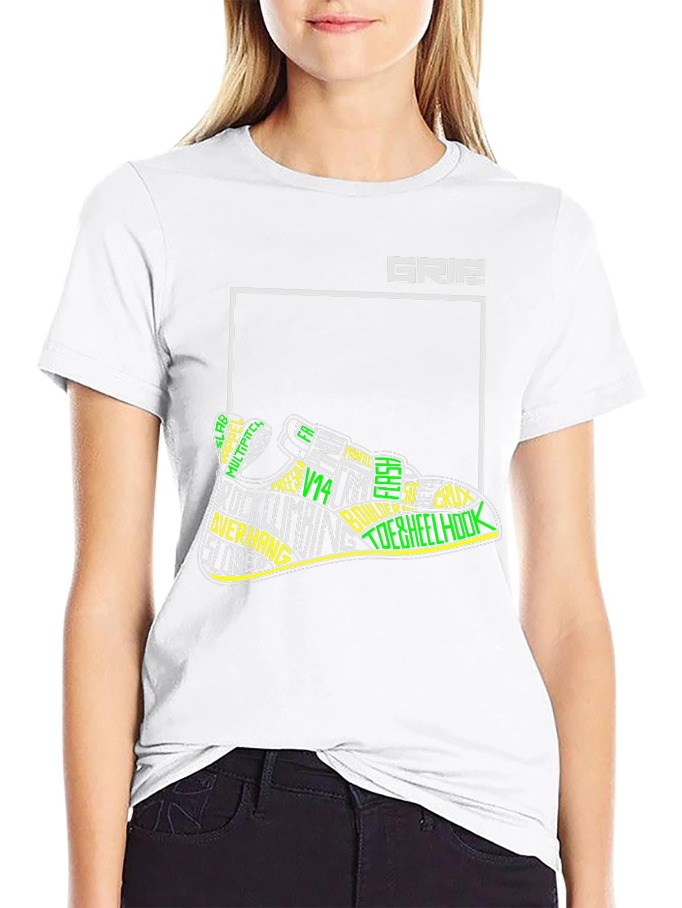 Grip Rock Climbing T-Shirt - Black
