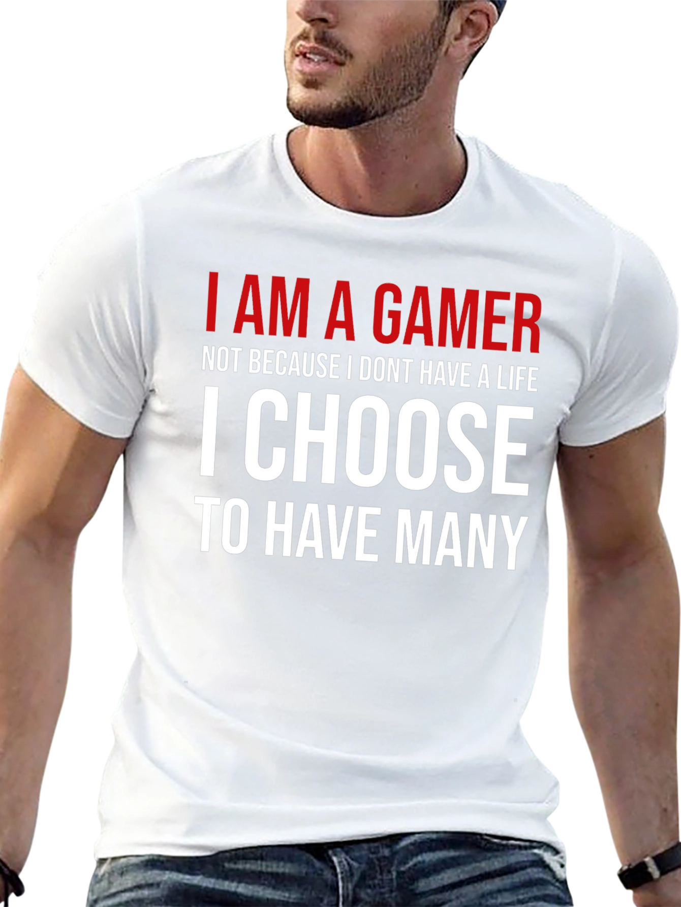 I AM A GAMER Graphic T-Shirt - Black