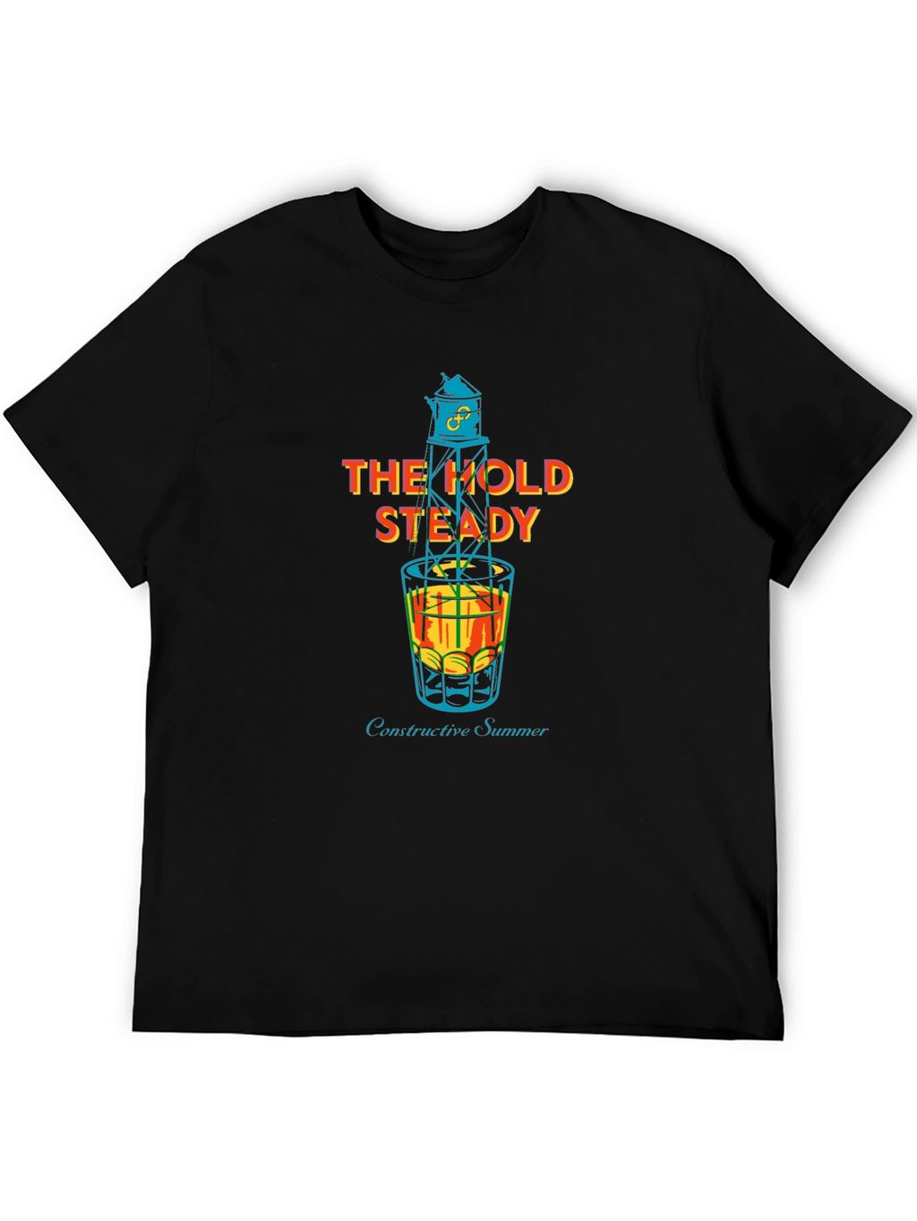 The Hold Steady Constructive Summer Black T-Shirt