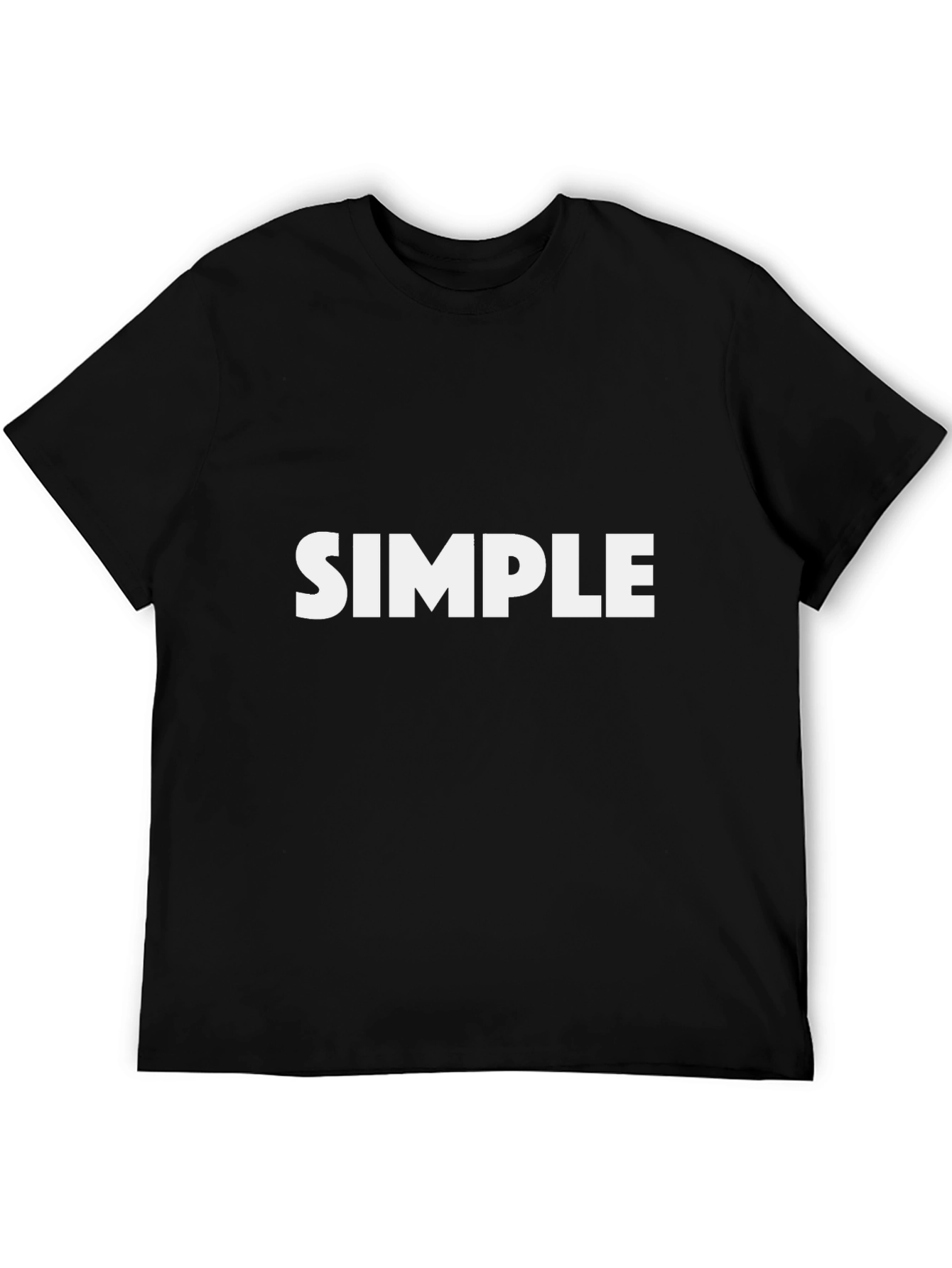 Simple Statement Tee - Classic Black Cotton T-Shirt