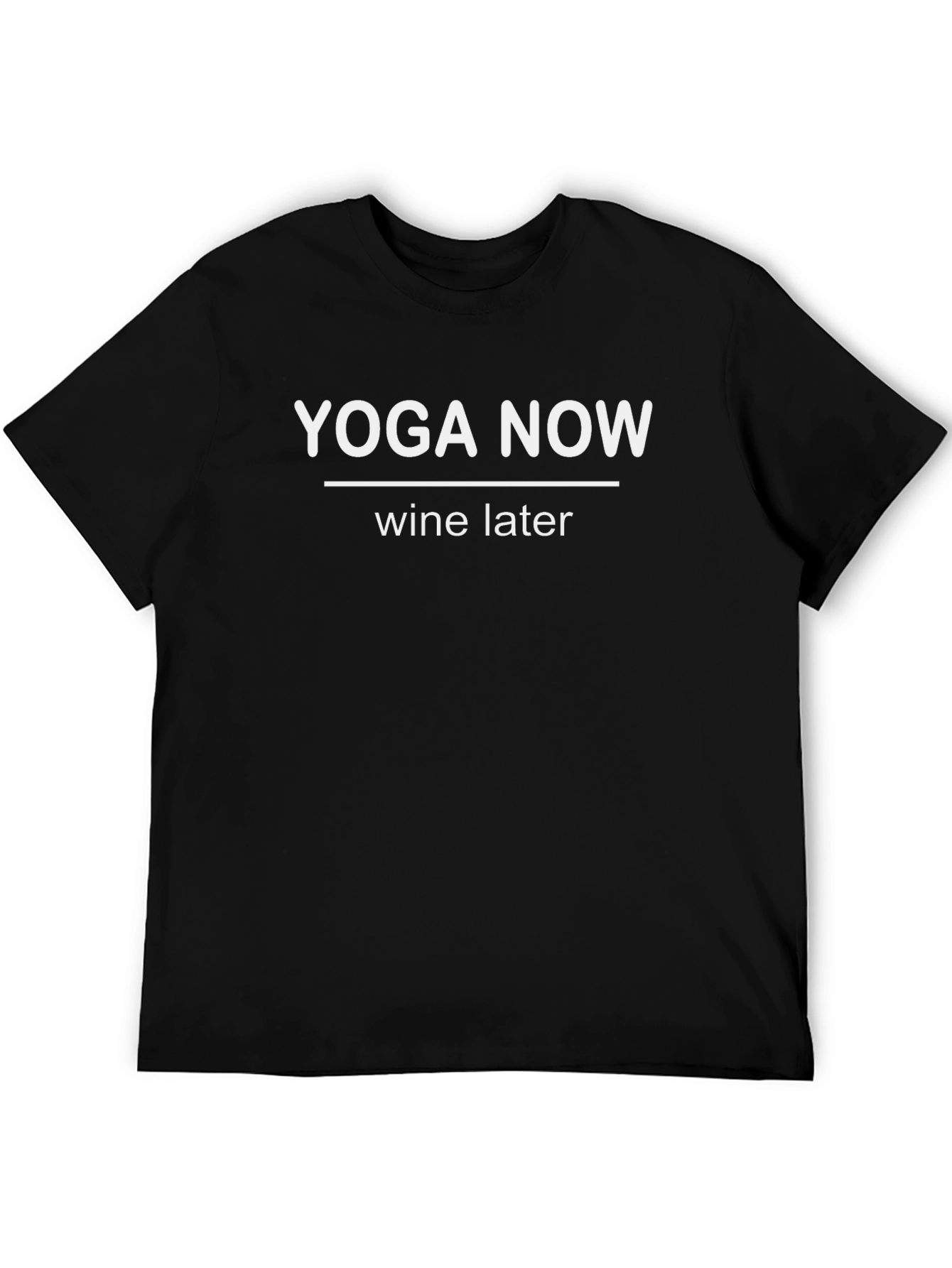 Yoga Now Wine Later Graphic T-Shirt