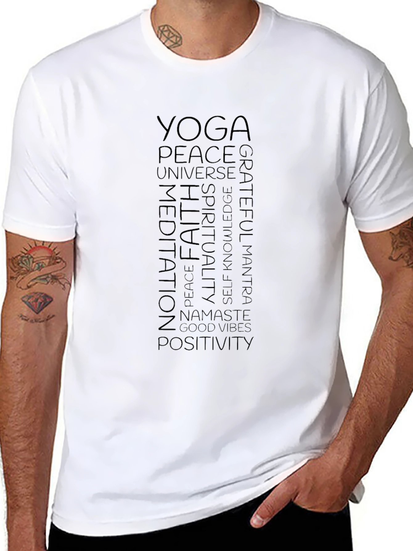 Yoga & Meditation Inspired Graphic T-Shirt