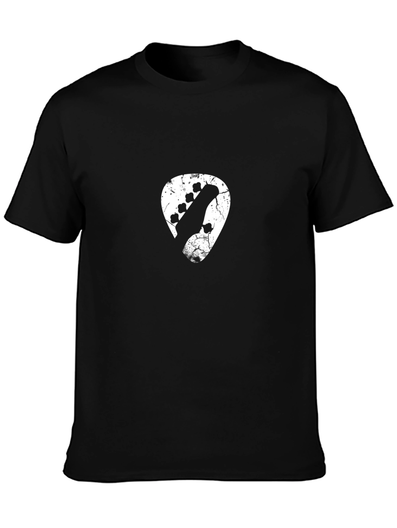 Guitar Pick Graphic Tee - Distressed Design